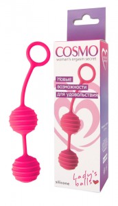ЕК CSM 23033-25 ШАРИКИ ВАГИНАЛЬНЫЕ D 31 мм, цвет розовый неон
