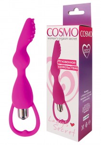 ЕК CSM 23047 ВИБРОМАССАЖЁР цвет розовый, L 140 мм D 25-34 мм 