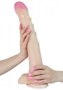 957900 Фаллоимитатор неоскин - СУПЕРГИГАНТ с присоской в ламинате			