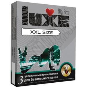 ЕК ПРЕЗЕРВАТИВЫ LUXE XXL SIZE ПАНЕЛЬ 3штуки			
