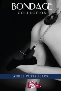 МС 1020-01Lola Меховые оковы на ноги Bondage черн.