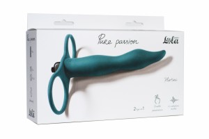 МС 1204-03lola Вибронасадка для двойного проникновения Pure Passion Flirtini Green 			