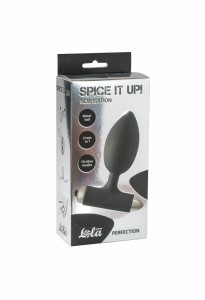МС 8014-01lola Анальная пробка с вибрацией Spice it up New Edition Perfection Black