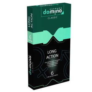 ЕК ПРЕЗЕРВАТИВЫ DOMINO CLASSIC LONG ACTION 6 штук			