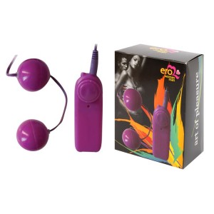 ЕК 10183-5V EE ШАРИКИ ВАГИНАЛЬНЫЕ С ВИБРАЦИЕЙ цвет фиолетовый D 35 мм			